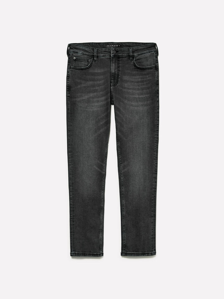 Black Style 73 skinny fit jeans - men's skinny fit jeans - Black | Sisley image number 1
